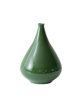 新中式墨绿色陶瓷花瓶客厅家居软装饰品摆件日式装饰品