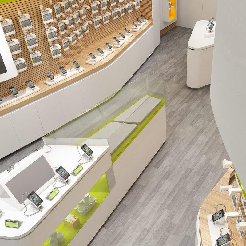 数码电子产品展厅手机配件展示柜整店装修设计移动营业厅陈列台