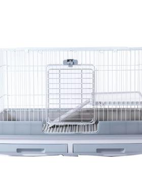 riyoka友家防喷尿兔笼豪华抽兔笼瑞CWG子荷屉兰猪笼大别超墅自动