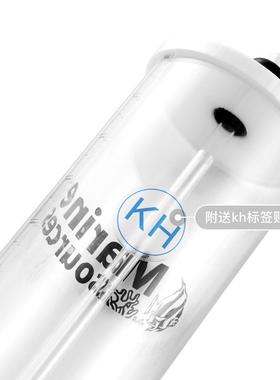 新款1.5升带刻度亚克力储液桶配CaMg标签贴纸滴定泵液体储存