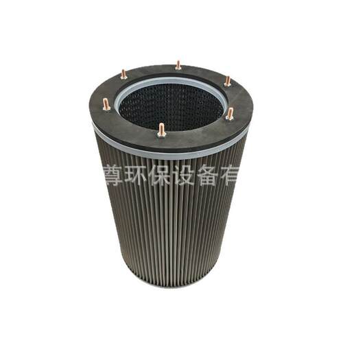 304不锈钢材质吊装除尘滤筒快拆螺杆工业粉尘净化折叠滤芯厂家