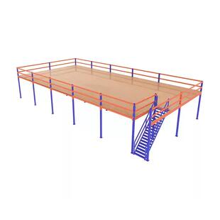 广东仓储阁楼货架工厂直销平台多层搭建办公室承重加厚置物架隔层