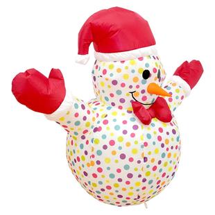 圣诞节雪人气模室内外节假商超场所布置防水LED圣诞雪人气模