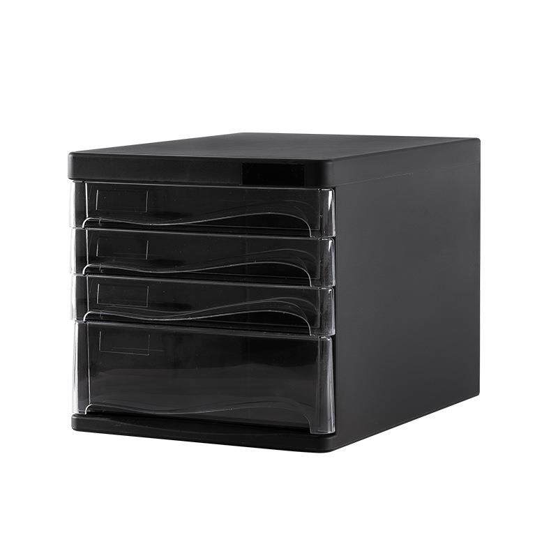 A4多层塑料文件柜四五层抽屉办公桌面文件资料收纳整理柜