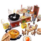 一件起批迷你小厨房真煮全套装 厨具网红儿童做饭餐具女孩玩 真实版