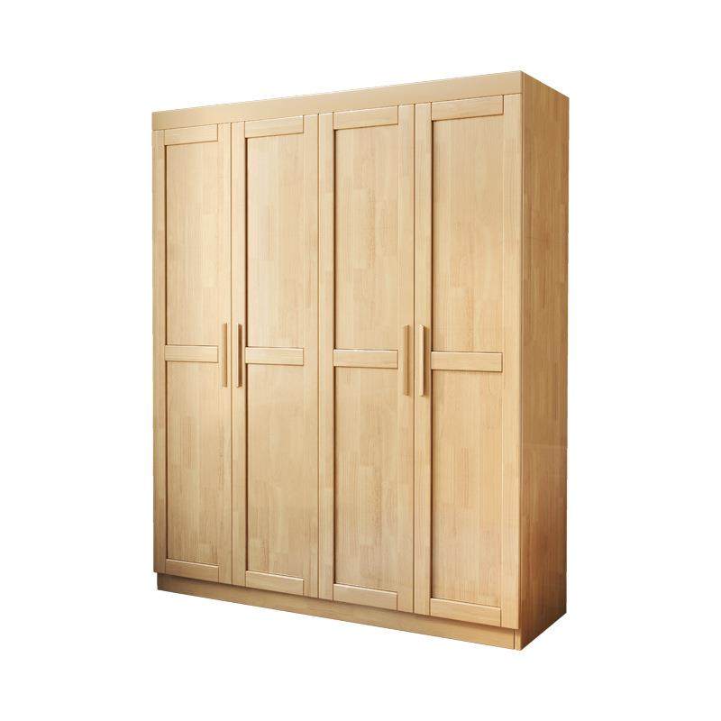 实木衣柜对开门现代简约家用宿舍2/4门卧室小户型收纳衣柜大衣橱,住宅家具,独立衣柜,淘宝优惠券,粉丝福利购,淘宝优惠卷