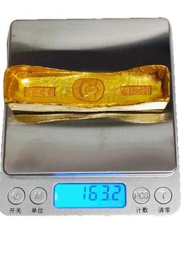 清朝仿金五帝金条一套古玩家居收藏装饰摆件长条金锭工艺品摆件