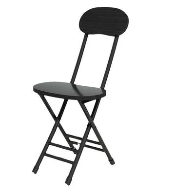 折叠靠背椅子家用凳子高脚小型圆凳餐椅餐桌椅新款高端便携式板凳