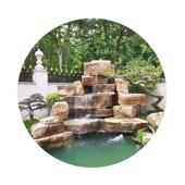 千层石假山制作流水造景太湖石假山景观石灵璧石产地直销