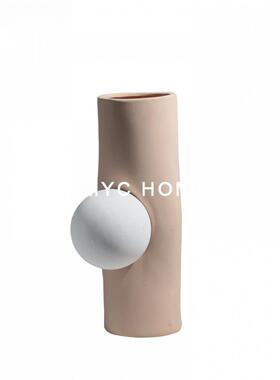 简约卡通树脂插干花瓶样板间家居客厅茶几餐厅吧台装饰品花器摆件