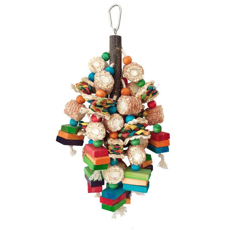 大型鹦鹉玩具鸟玩具撕扯破坏解闷彩色装饰实木鸟站架咬串,宠物/宠物食品及用品,玩具/造景装饰,淘宝优惠券,粉丝福利购,淘宝优惠卷