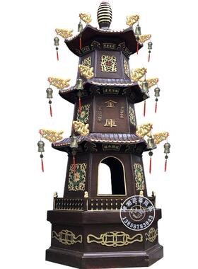 制作雷州寺庙三层元宝炉六角焚经炉祠堂生铁烧纸炉铸造香炉鼎