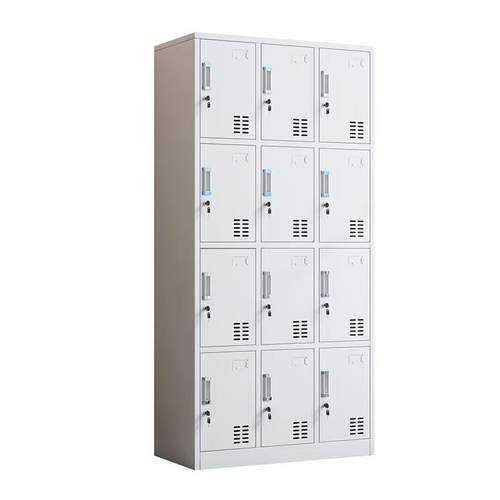 钢制更衣柜员工宿舍十二门储物收纳柜多门带锁浴室铁皮柜员工鞋柜