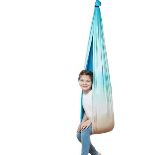 双层渐变色儿童秋千TherapySwing感官训练室内微弹力吊床