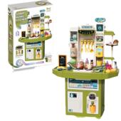 新品 儿童声光饮水机制冰机喷雾冒烟厨房餐具台过家家超市收银