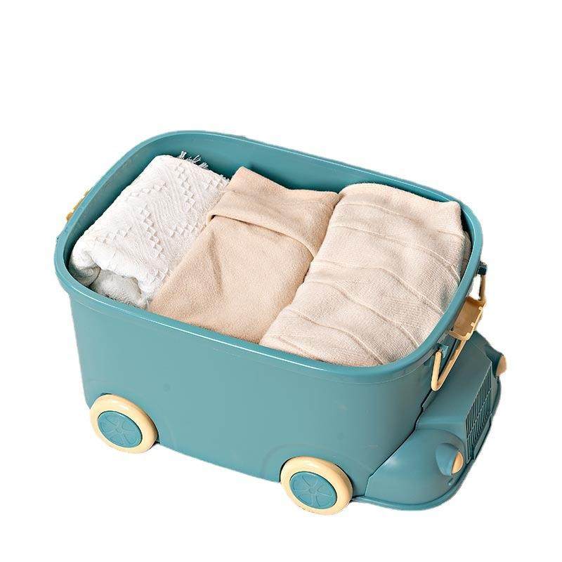 儿童玩具收纳箱宝宝衣服积木整理盒带滑轮可爱卡通零食大号储物箱,收纳整理,收纳箱,淘宝优惠券,粉丝福利购,淘宝优惠卷