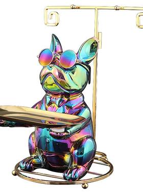 入户门口放钥匙收纳摆件客厅鞋柜玄关鹿搬装饰品乔迁礼物电视柜