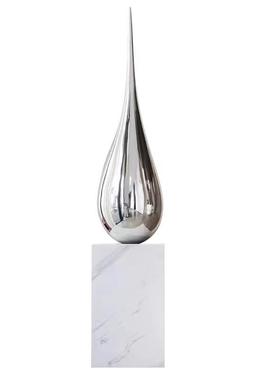 玻璃钢水滴几何雕塑创意软装饰品摆件商场酒店会所售楼处过道装置