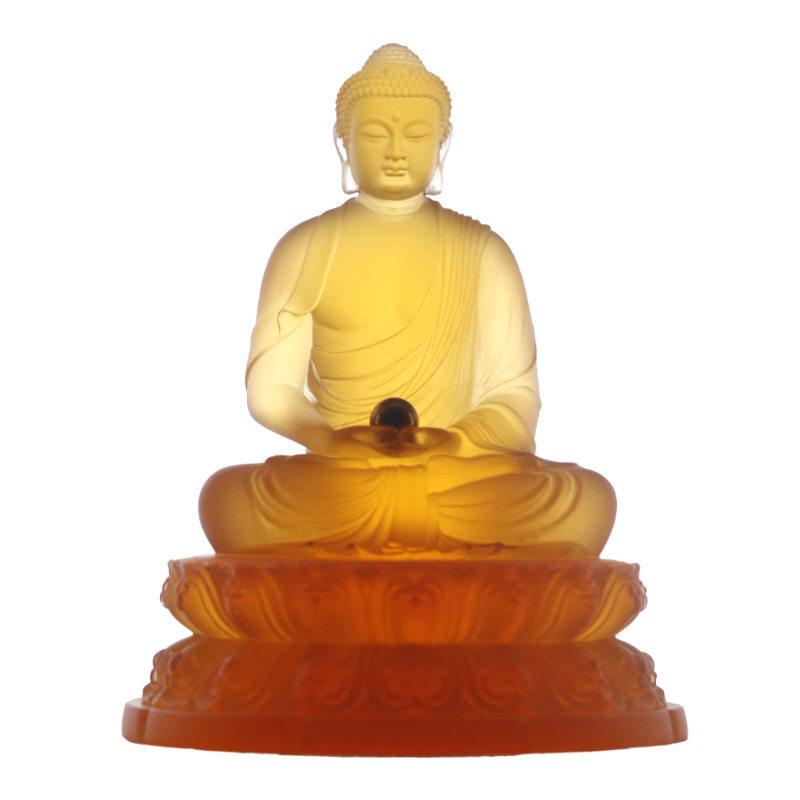 琉璃三佛师佛如来佛祖释迦摩尼佛堂装饰用品阿弥陀佛佛像摆件