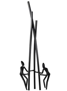 抽象艺术金属人物摆件样品间展厅酒店现代简约家居客厅书房装饰品