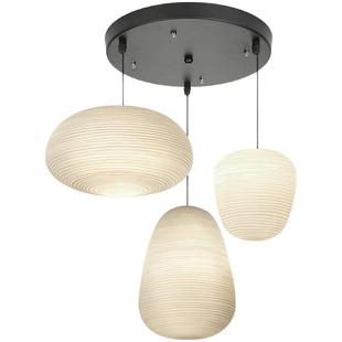 饰灯具 咖啡厅吧台餐桌装 北欧风格 灯白色玻璃餐厅吊灯简约现代日式