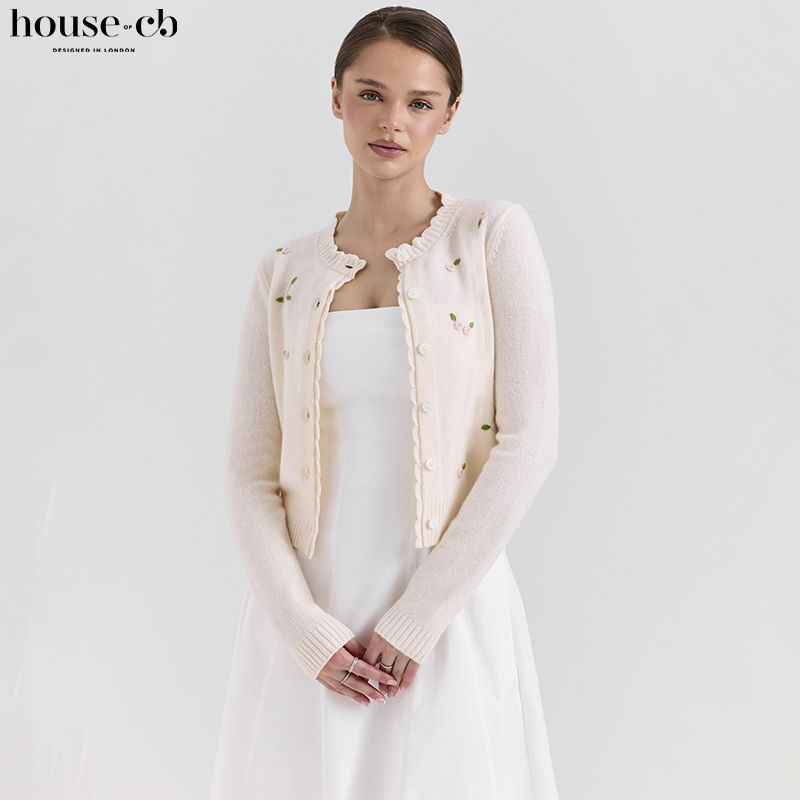 HouseofCB简约百搭刺绣开衫