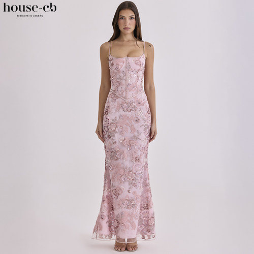 HouseofCB精美手工珠绣长裙