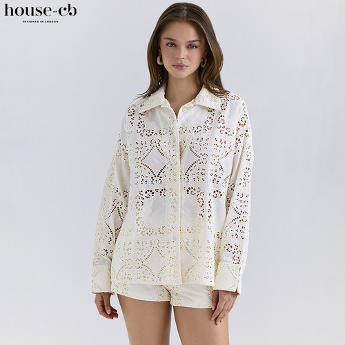 HouseofCB轻盈镂空刺绣衬衫