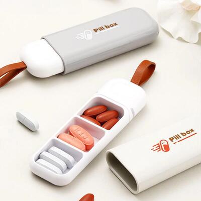 Compartment Pill Box Daily Pill Organizer Portable Medicine