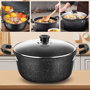 Universal Maifan Stone Soup Pot Non-stick with Lid Kitchen