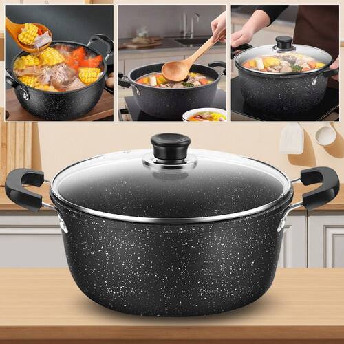 Universal Maifan Stone Soup Pot Non-stick with Lid Kitchen