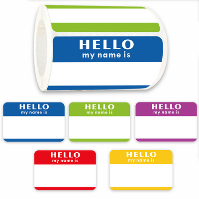 Name Tag Labels Hello My Name Is sticker 150PCS Baby Announ