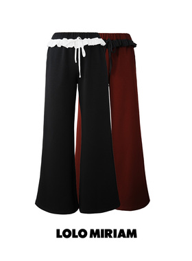 LOLO MIRIAM | 25秋 微弹休闲裤高腰拖地薄款阔腿裤313W7U009