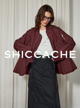 希凯驰25秋设计师款拉链纯色棒球领女长袖宽松外套316W7A018