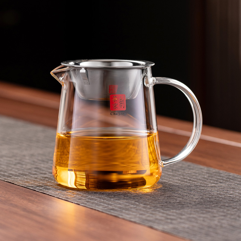 加厚耐热玻璃公道杯茶漏套装