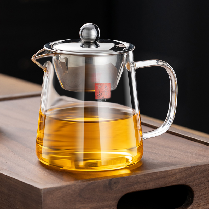 茶漏一体公道杯悦茶香高硼硅玻璃