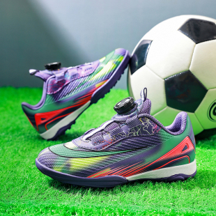 回力2026新款儿童足球鞋小学生男童专业透气碎钉tf旋钮女孩训练鞋