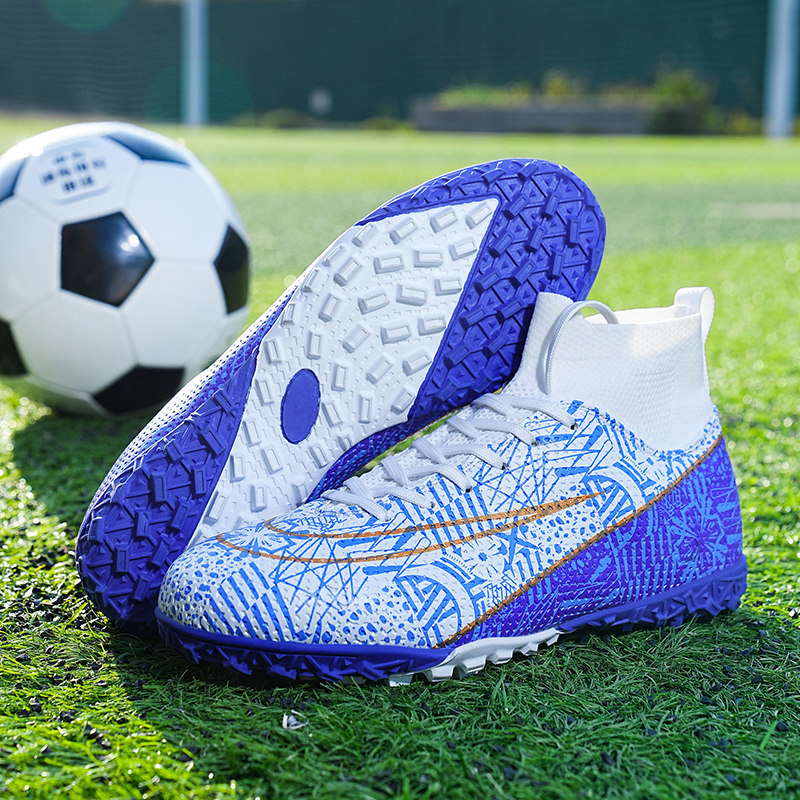 回力2026新款成人女童足球鞋男高帮长钉ag学生碎钉tf透气训练鞋男