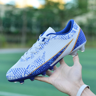 回力儿童足球鞋男孩碎钉女生长钉高帮小学生训练专用球鞋男童女款