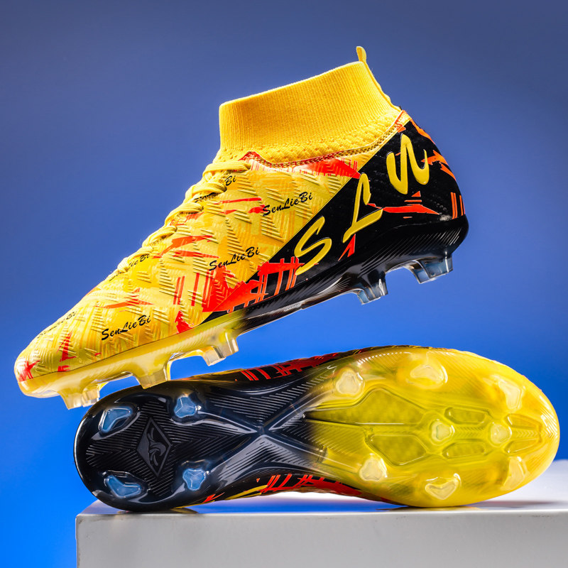 回力足球鞋男青少年猎鹰成人FG长钉AG儿童专用中小学生TF碎钉训练