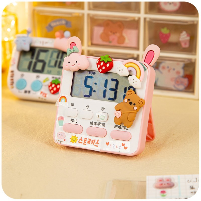 迷你小闹钟计时可爱学生专用女孩儿童桌面学习时间显示器电子时钟