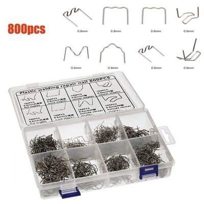 800Pcs Plastic Welder Hot Stapler Staples 0.6mm 0.8mm Car Bu
