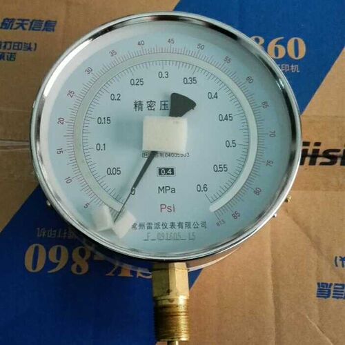 极速铜机芯 径向 立式 精密压力表 yb-150a 0-0.6mpa m20x1.5 150