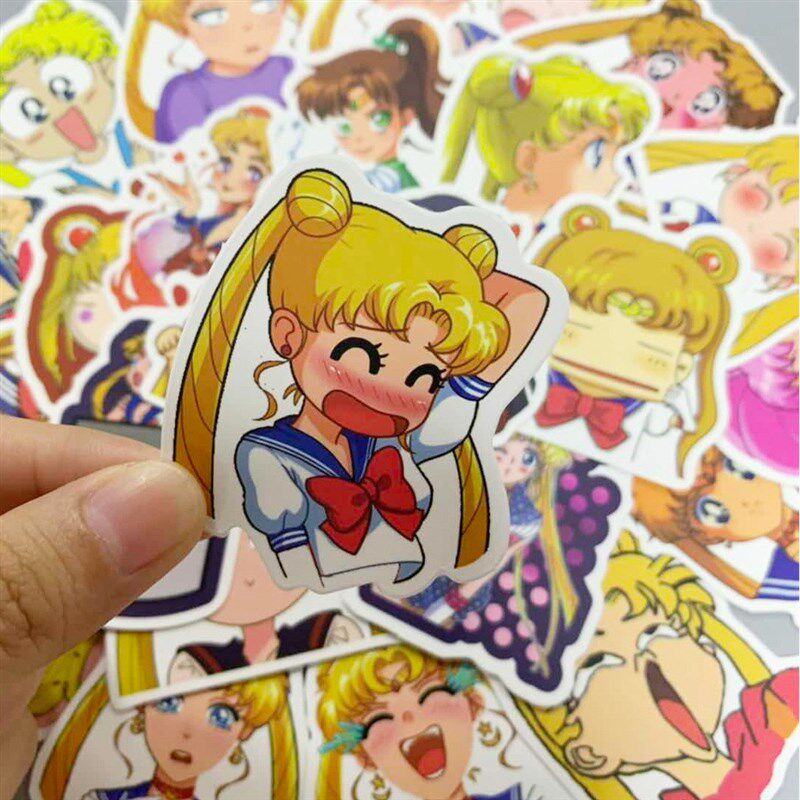 极速Wholesales 50 Pieces/lot Waterproof Anime Sailor Moon Mo