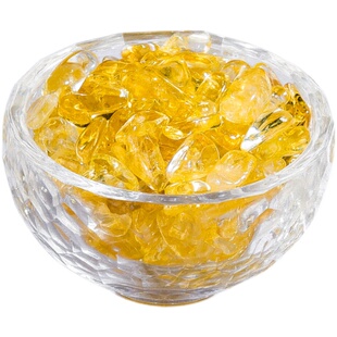 巴西黄水晶修曼茶盘宝石供佛用品装臧七宝石天然供曼扎盘精选50g