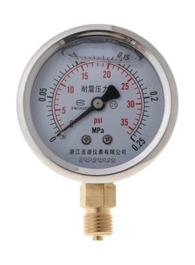 0-60MPa Radial Stainless Steel Manometer High Accuracy Air O