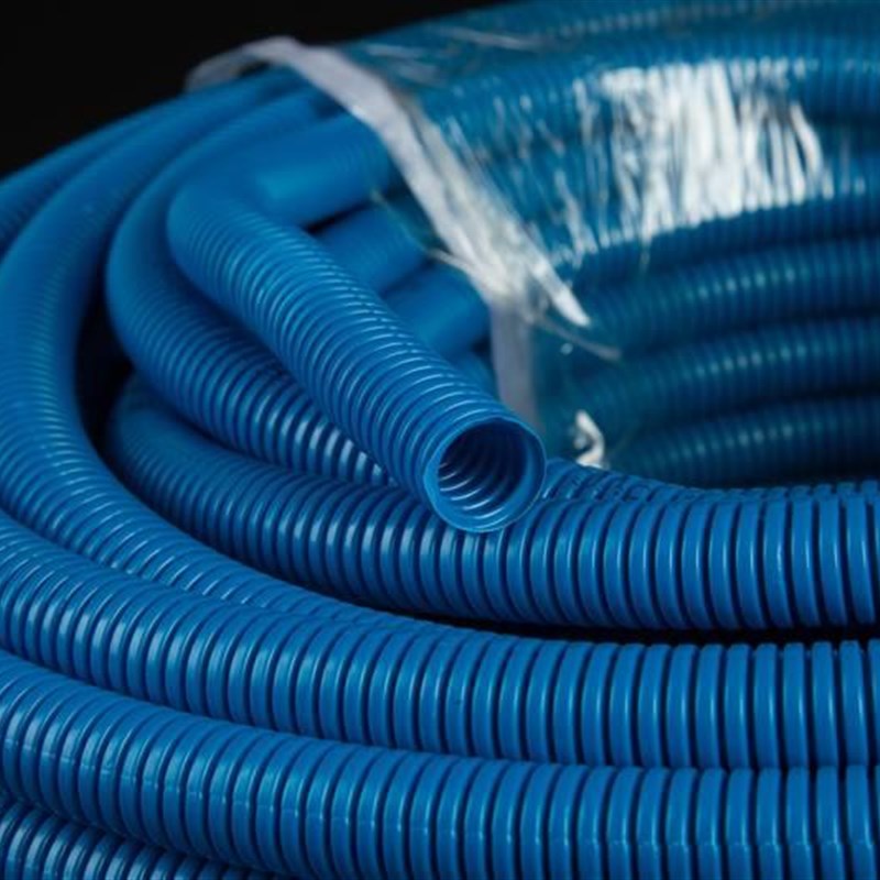 包邮PVC16/20/25蓝色pvc塑料阻燃波纹管电工电线套管穿线绝缘软管