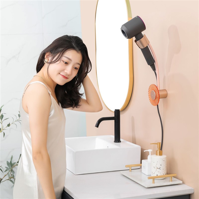 懒人神器吹风机支架置物架子吹风机挂架免打孔固定吹风机架免手拿