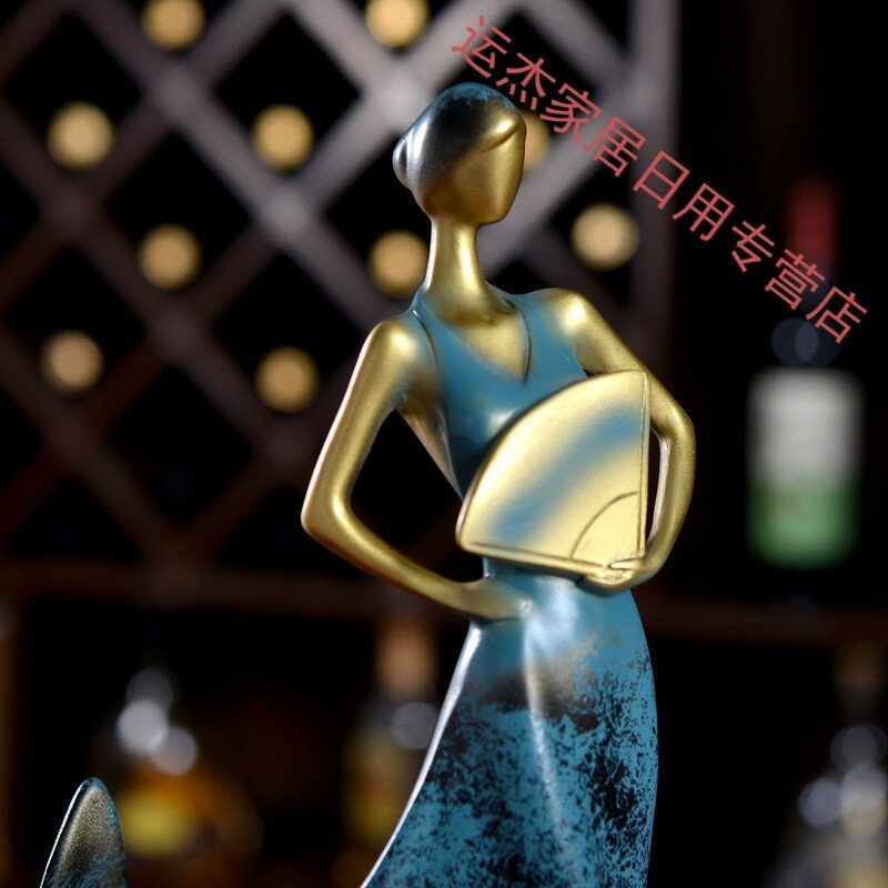 好货红酒架摆件酒柜装饰品摆件家用欧式创意酒架酒瓶架现代简约客