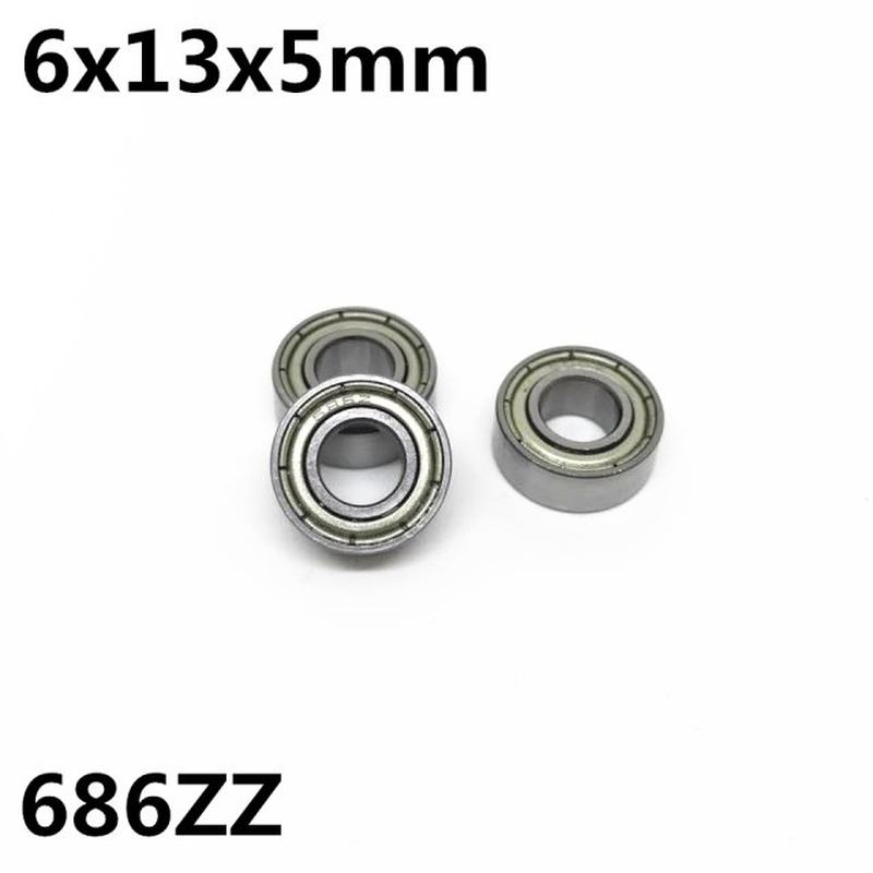 50Pcs 686ZZ 686-2RS L-1360ZZ 6x13x5 mm Deep groove ball bear